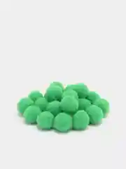 Зеленый помпоны Premium 1 см (20 шт)