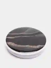 Черный попсокет Popsocket, акрил подставка держатель телефона наушников Яркие краски золото волны