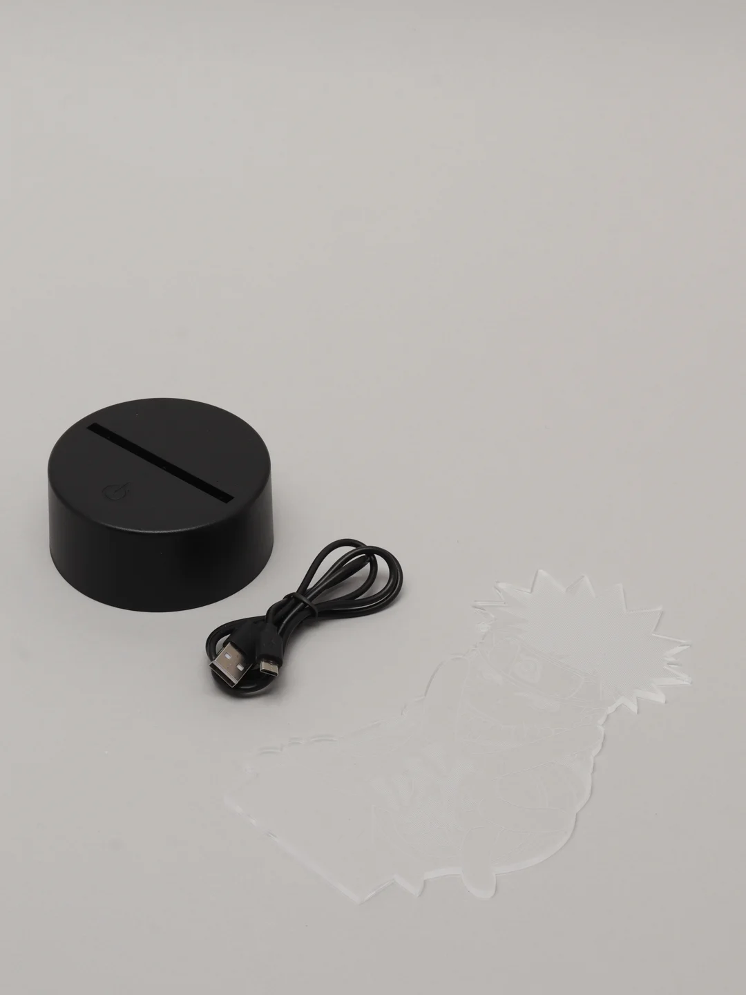 Синий ночник 3D светодиодный "Наруто", USB