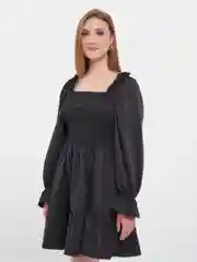 Черный платье женское на резинке