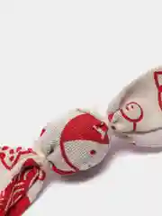 Белый игрушка для кошек "Конфета-колокольчик" с кошачьей мятой