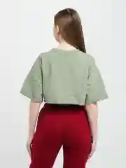 Зелёный хаки футболка женская