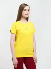 Желтый футболка женская ALGA