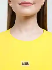 Желтый футболка женская ALGA