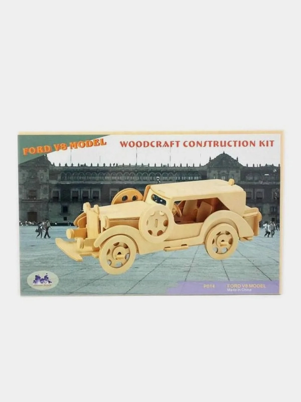 3D деревянные головоломки- Ford V8