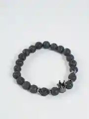 Браслет с короной из камня. Мужской браслет