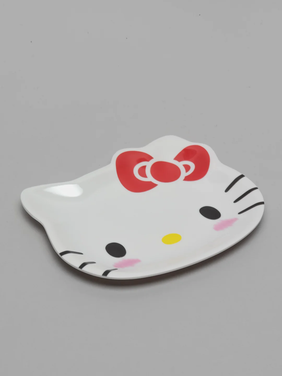 Белый тарелки Hello Kitty, тарелка меламиновая с рисунком, тарелка для фруктов и сладостей