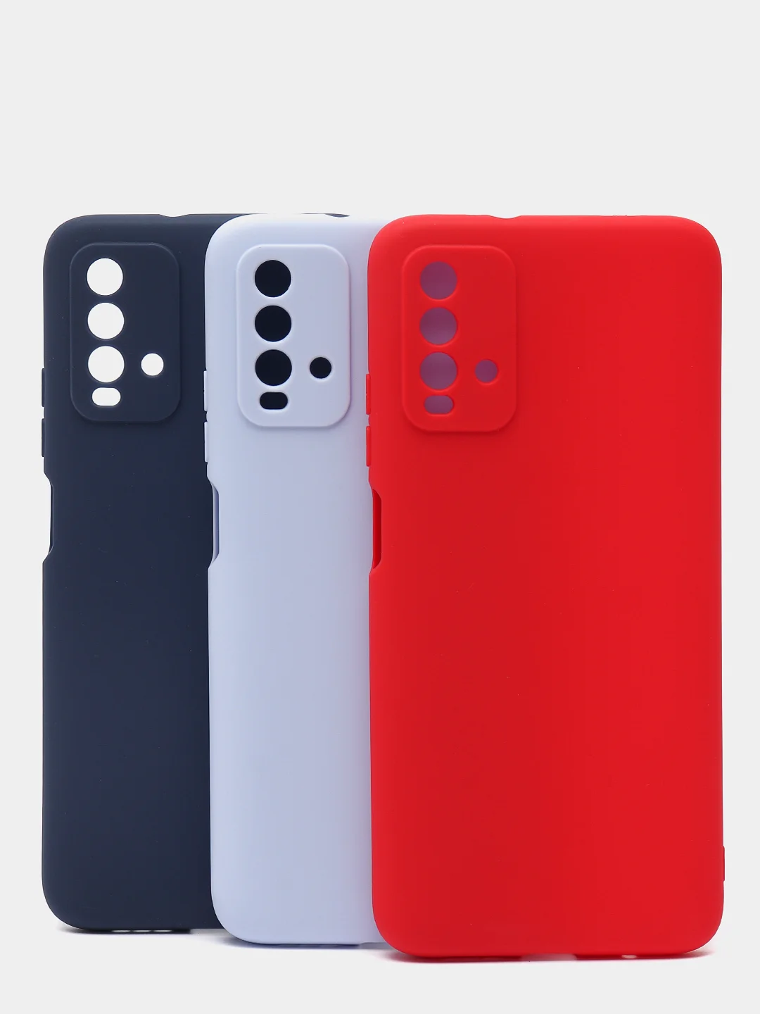 Голубой чехол силиконовый для Xiaomi Redmi 9T Note 7 8 10 Pro Max 10S