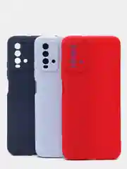 Голубой чехол силиконовый для Xiaomi Redmi 9T Note 7 8 10 Pro Max 10S