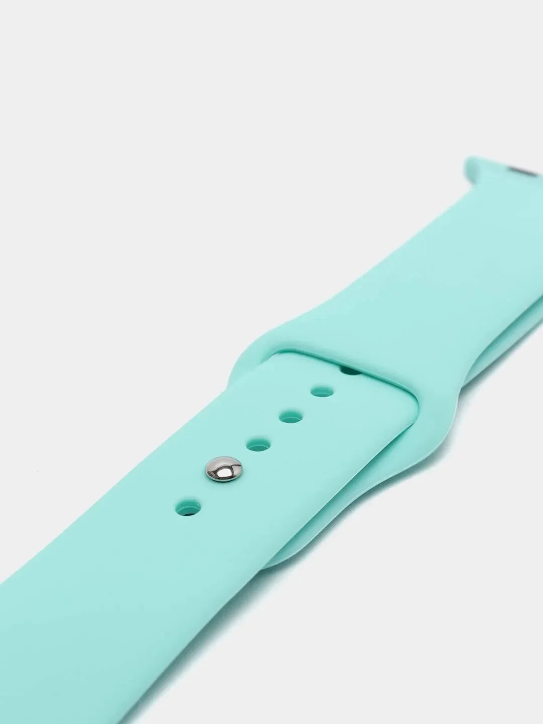 Бирюзовый силиконовый ремешок для Apple Watch 3, 4, 5, 6, SE , 7 на 38/42/40/44 (эпл вотч)