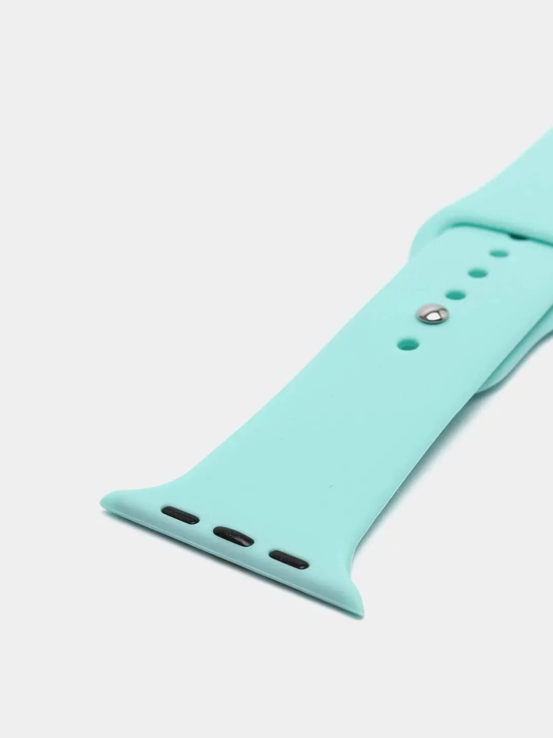 Бирюзовый силиконовый ремешок для Apple Watch 3, 4, 5, 6, SE , 7 на 38/42/40/44 (эпл вотч)