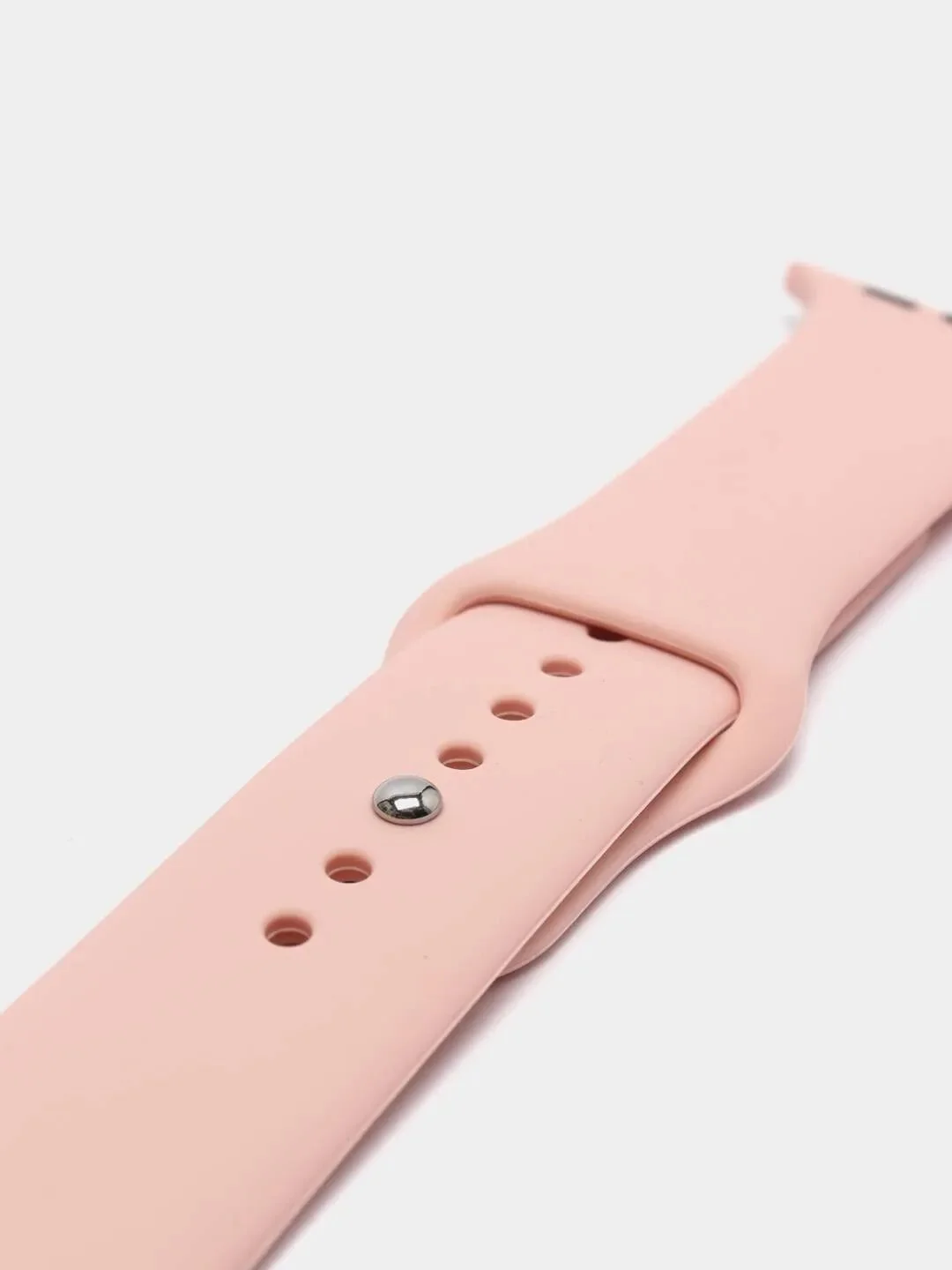 Пудровый силиконовый ремешок для Apple Watch 3, 4, 5, 6, SE , 7 на 38/42/40/44 (эпл вотч)