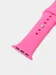 Розовый силиконовый ремешок для Apple Watch 3, 4, 5, 6, SE , 7 на 38/42/40/44 (эпл вотч)