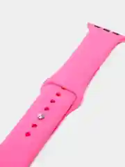 Розовый силиконовый ремешок для Apple Watch 3, 4, 5, 6, SE , 7 на 38/42/40/44 (эпл вотч)