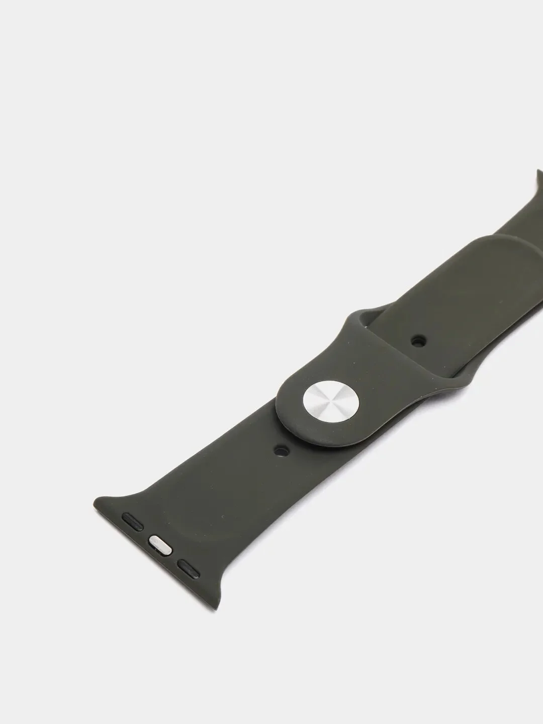 Угольный силиконовый ремешок для Apple Watch 3, 4, 5, 6, SE , 7 на 38/42/40/44 (эпл вотч)