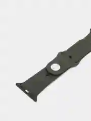 Угольный силиконовый ремешок для Apple Watch 3, 4, 5, 6, SE , 7 на 38/42/40/44 (эпл вотч)