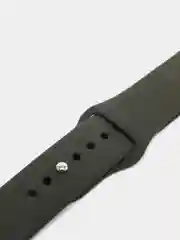 Угольный силиконовый ремешок для Apple Watch 3, 4, 5, 6, SE , 7 на 38/42/40/44 (эпл вотч)