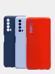Чехол силиконовый Huawei P Smart 2021 (Хуавей П Смарт 2021) с защитой камеры