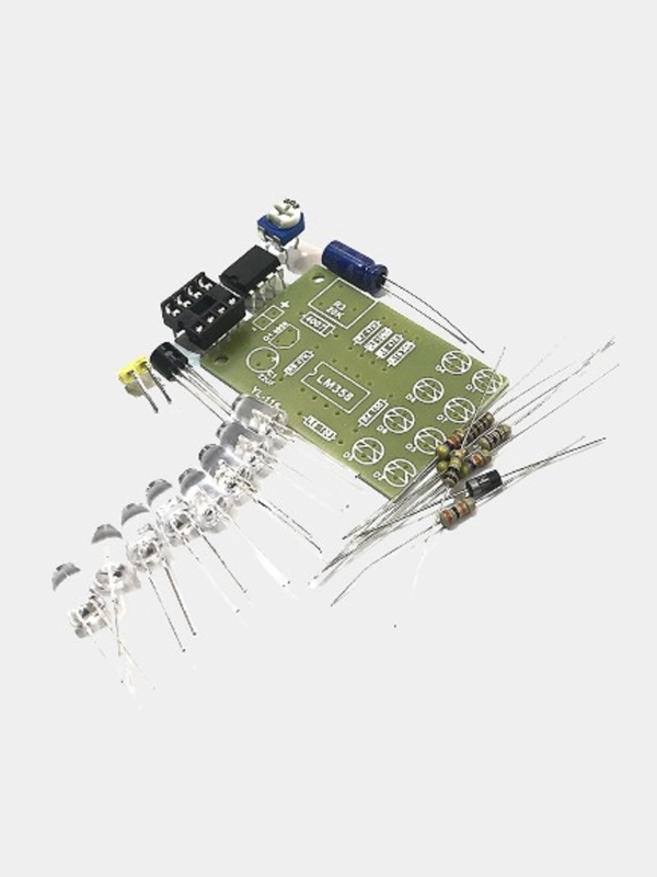 Радиоконструктор Светодиодная мигалка на LM358 (8 синих светодиодов)