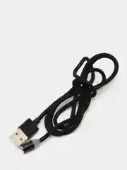 Черный магнитный кабель для зарядки телефона, коннекторы: microUSB, Lightning, Type-C, адаптер