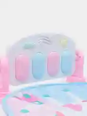 Розовый развивающий музыкальный коврик