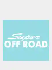 Белый наклейка на автомобиль "Super off road"