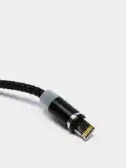 Черный кабель для зарядки X-cable, магнитный, 2.1 А, 360 + магнитный коннектор-разъем
