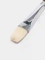 Кисть художественная профессиональная BRAUBERG ART "CLASSIC", щетина, плоская, № 20, длинная ручка, 200722