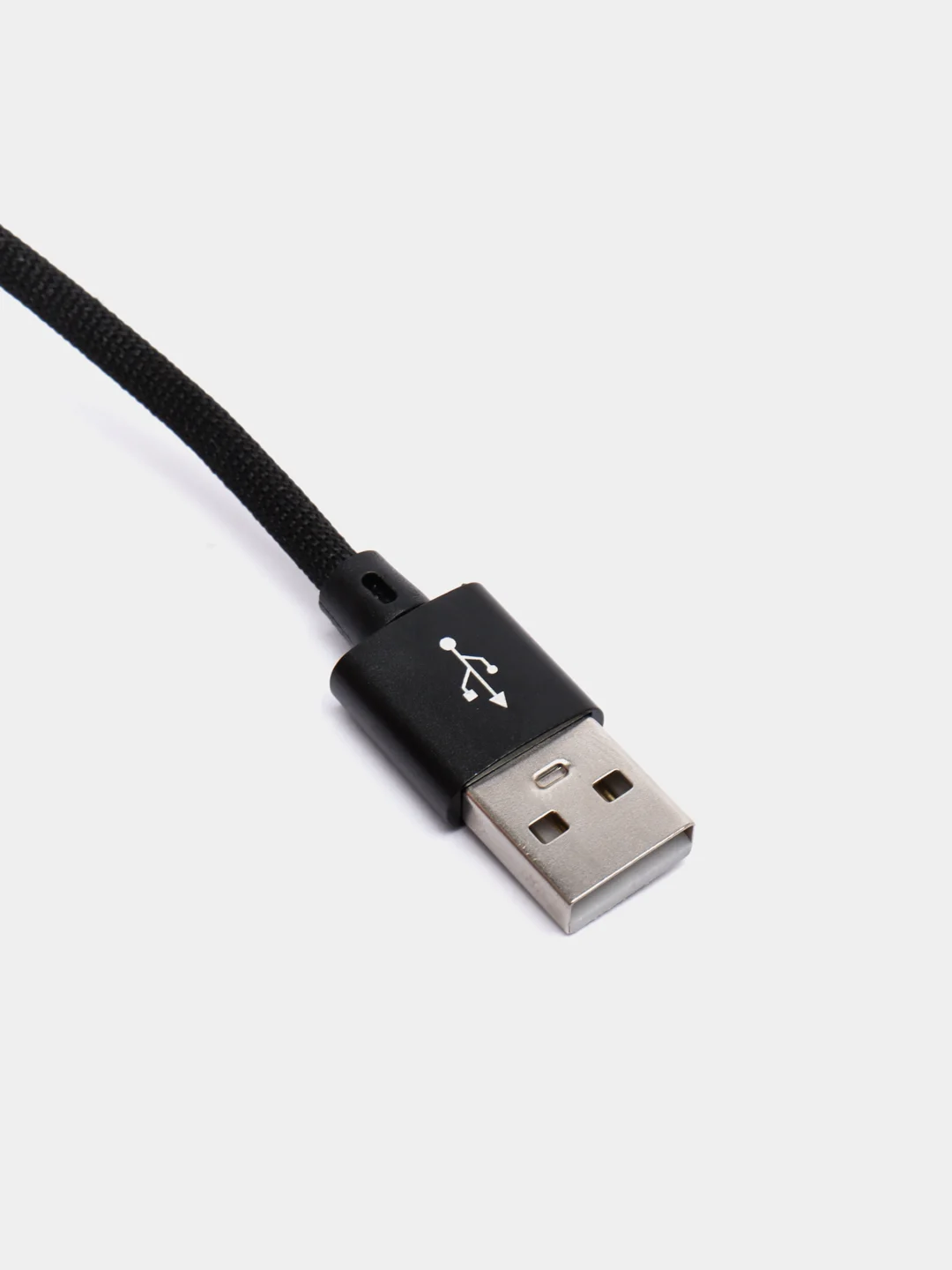 Угольный кабель Type-C в нейлоновой оплетке 2А, быстрая зарядка, 4 размера