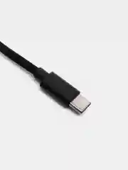 Угольный кабель Type-C в нейлоновой оплетке 2А, быстрая зарядка, 4 размера
