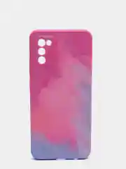 Пурпурный чехол силиконовый Samsung Galaxy A02s, Самсунг Галакси А02с с мягким подкладом