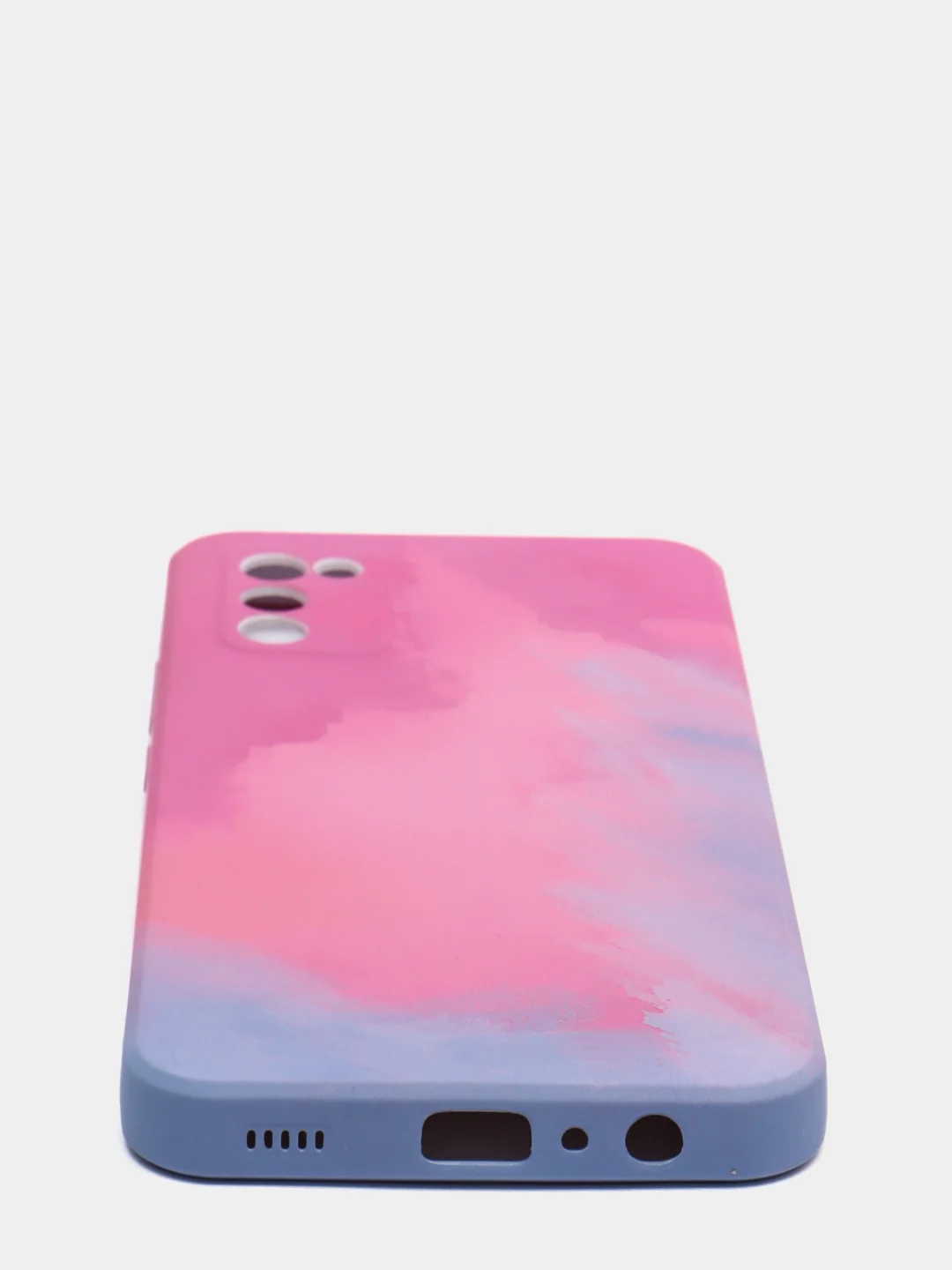 Пурпурный чехол силиконовый Samsung Galaxy A02s, Самсунг Галакси А02с с мягким подкладом