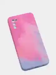 Пурпурный чехол силиконовый Samsung Galaxy A02s, Самсунг Галакси А02с с мягким подкладом