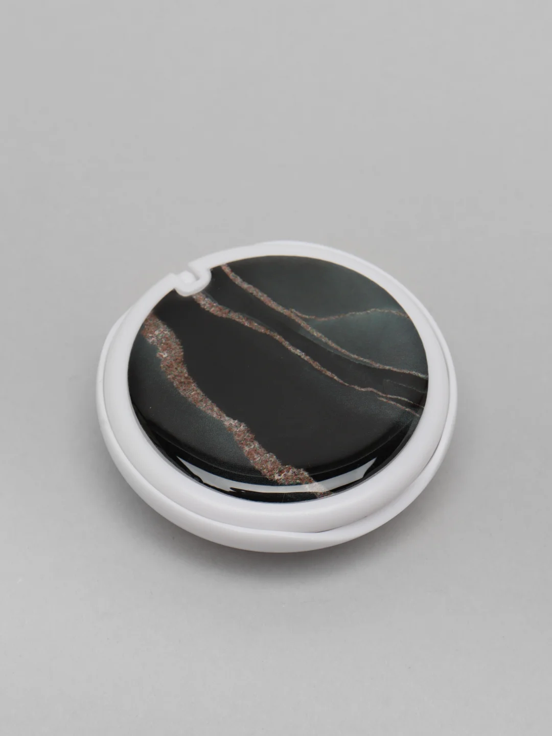 Черный попсокет Popsocket Зеркало-держатель для телефона и наушников. Яркие краски, золото, волны