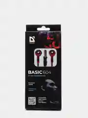 Наушники вставки Defender Basic 604 черный + красный