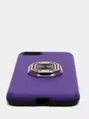 Фиолетовый чехол Honor 7A /7A Prime / 7S / Huawei Y5 2018 /Y5 Lite /Y5 Prime, с металлическим кольцом