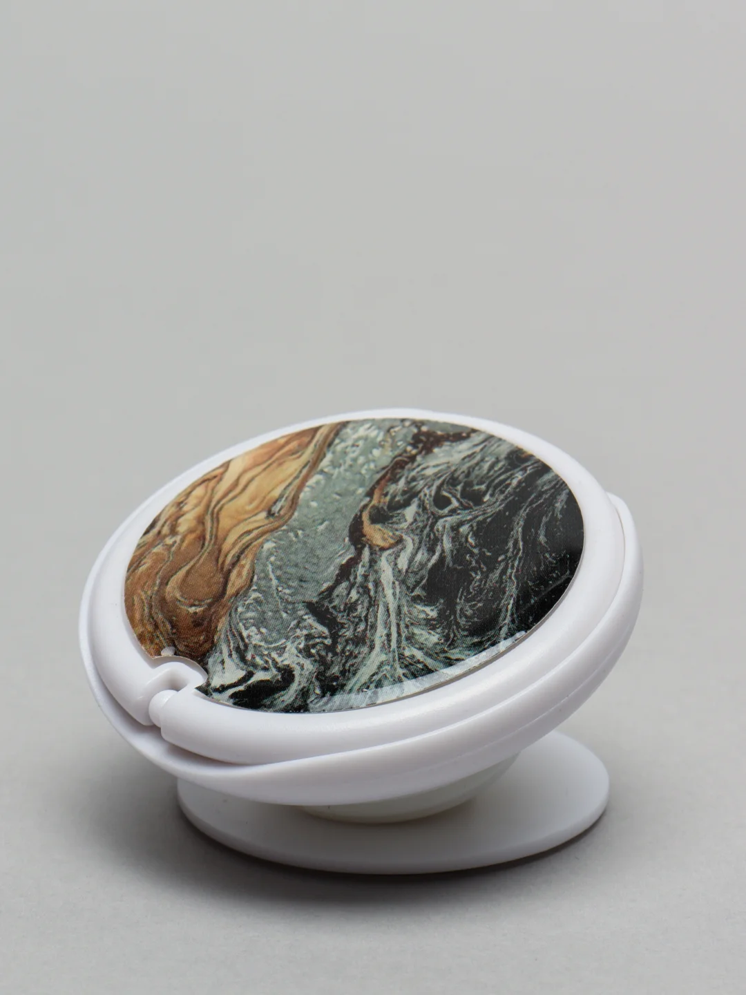 Карамельный попсокет Popsocket Зеркало-держатель для телефона и наушников. Яркие краски, золото, волны