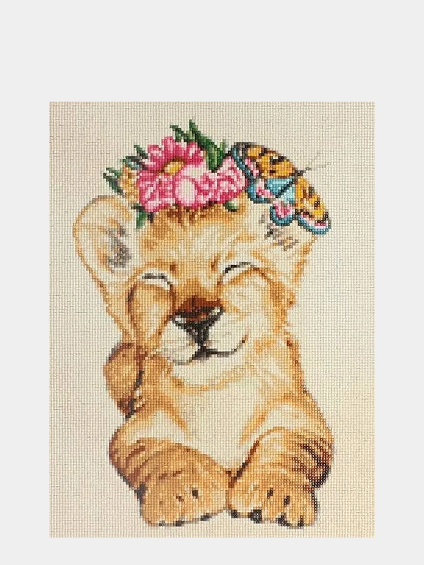 Алмазная мозаика Львенок, 30х40 см, Cristyle