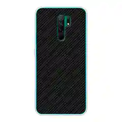 Хаки силиконовый чехол на Xiaomi Redmi 9 / Сяоми Редми 9 прозрачный, с рисунком, защита камеры