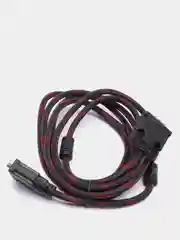 Кабель DVI-I dual link - VGA в оплетке с фильтрами 1.5м