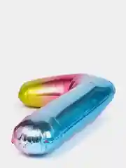 Конфетный большой воздушный шар "Цифра", 102-106 см, 40 дюймов, хром все цвета, фольгированный, свечи