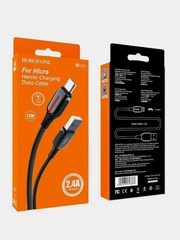 Кабель для зарядки и передачи данных Borofone BU14 для Micro USB, 1.2 м, 2.4А, для Android