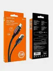 Кабель для зарядки и передачи данных Borofone BU14 для Micro USB, 1.2 м, 2.4А, для Android