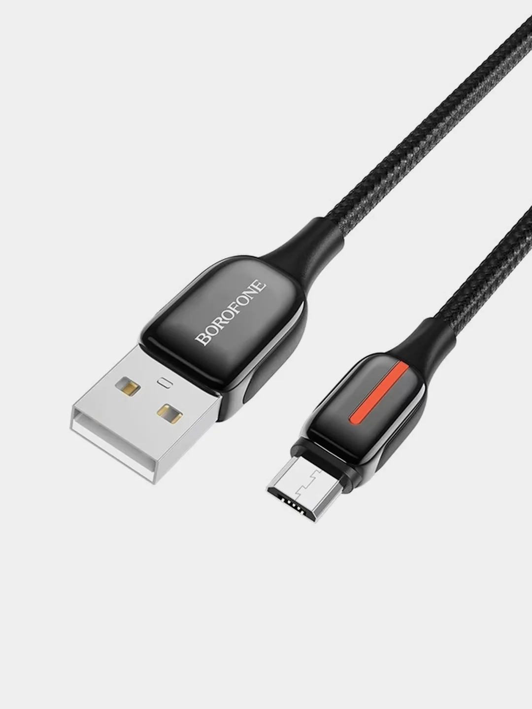 Черный кабель для зарядки и передачи данных Borofone BU14 для Micro USB, 1.2 м, 2.4А, для Android