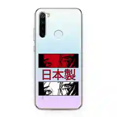 Алый силиконовый чехол на Xiaomi Redmi Note 8T / Сяоми Редми Нот 8T прозрачный, с рисунком