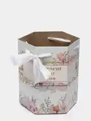 Переноска для цветов подарочная "Present for you", 17 х 14,8 х 19,5 см