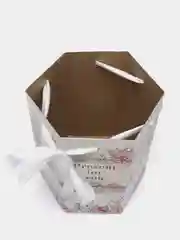Переноска для цветов подарочная "Present for you", 17 х 14,8 х 19,5 см