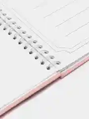 Книга свадебных пожеланий Розовая с блёстками, на пружине, 21,5 х 21 см