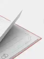 Книга свадебных пожеланий Розовая с блёстками, на пружине, 21,5 х 21 см
