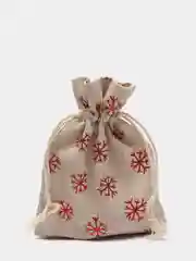 Бордовый мешочек подарочный 3 шт. Новый год/Рождество